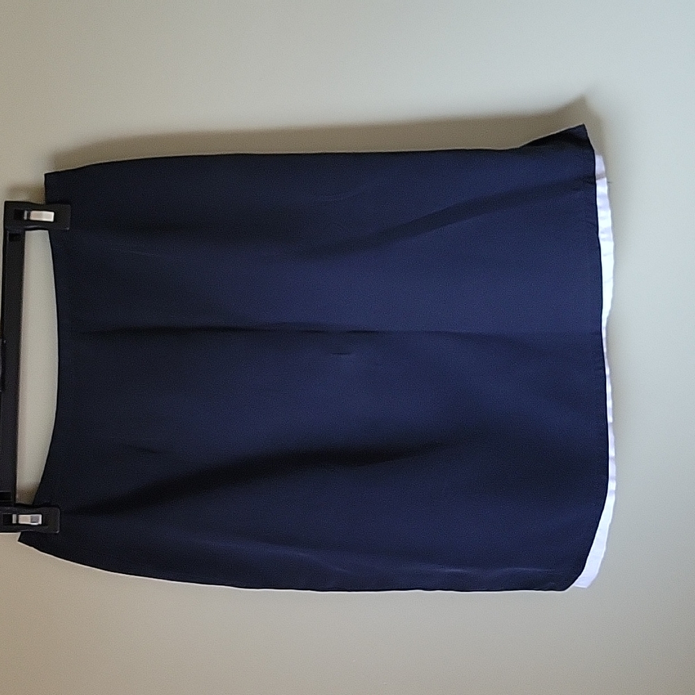 Merona  black silk skirt with cream lining, vintage